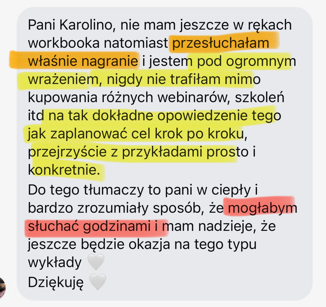 Opinia klientki 5